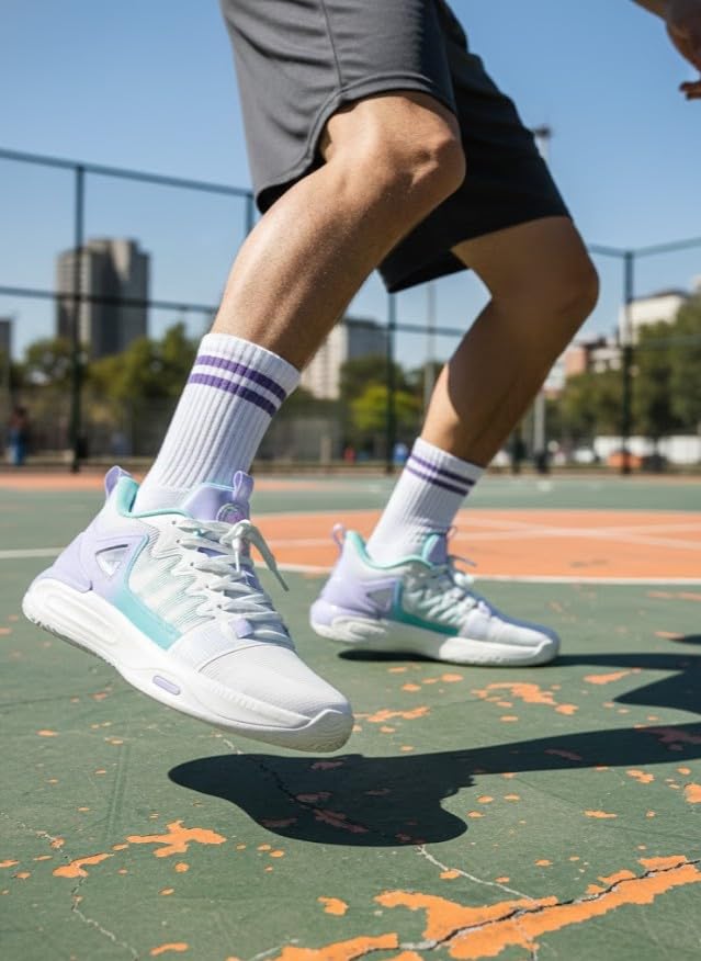 Image of XTEP Mens Basketball Shoes I Feather Foam Midsole I Lightweight Cushioning I High Energy Return I Court Comfort I Sports Shoes