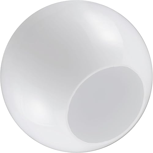 Vista 4 de Aspen Creative 28002-31, 7-3/4 pulgadas, lámpara de repuesto acrílica blanca con apertura sin cuello de 3-3/4 pulgadas