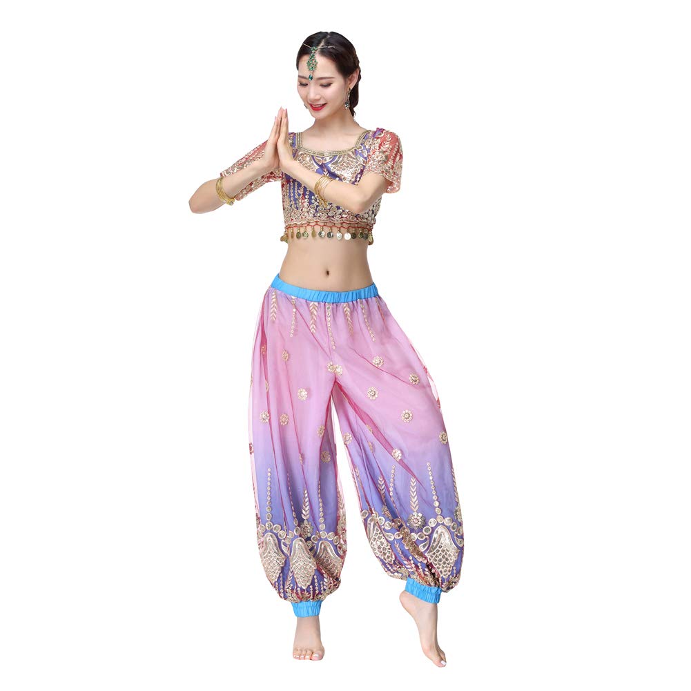 Amazon.co.jp: RIKOUZYベリーダンス衣装 インドダンス インドのサリー 