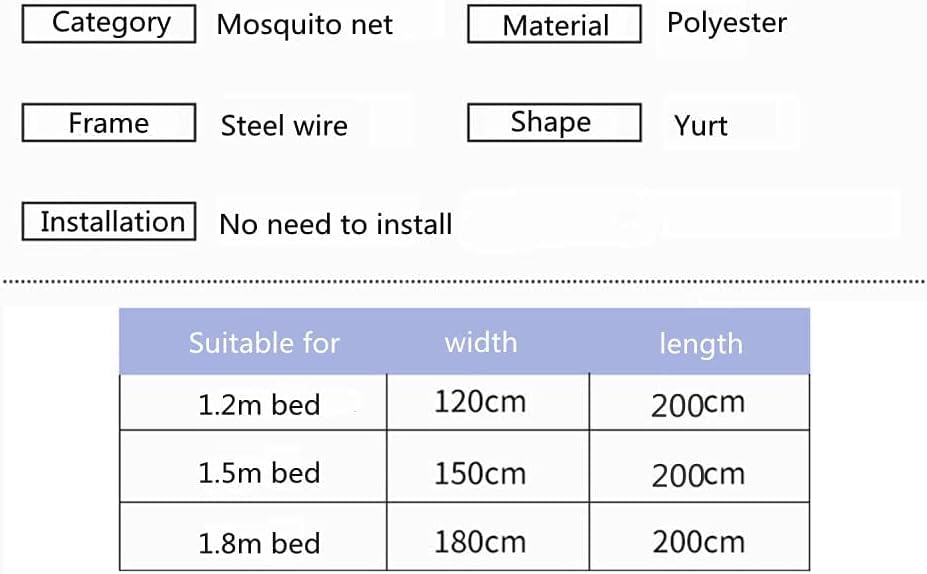 Moustiquaires pliables portables pour lit double et nuits d'été - 8
