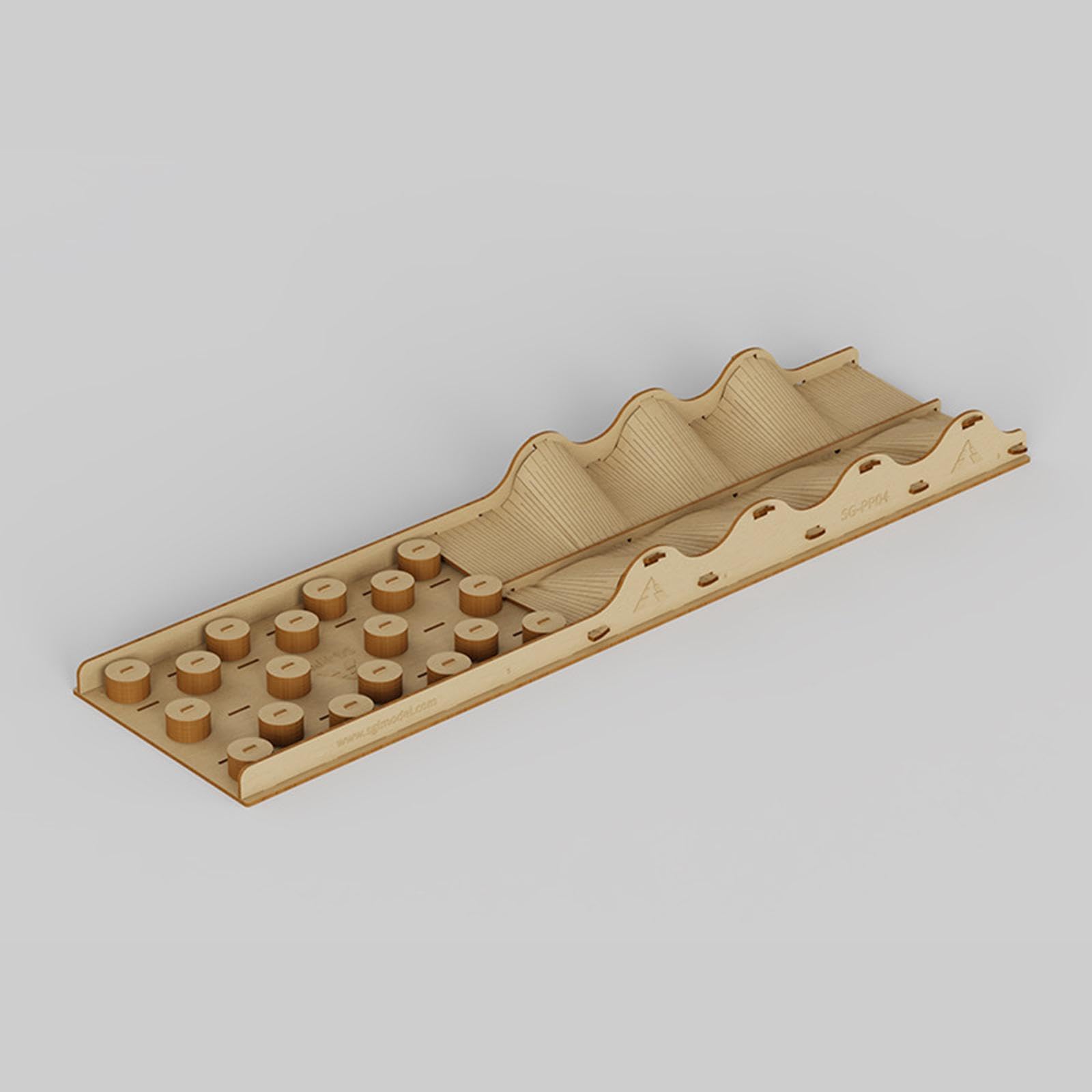 Ponte a ostacoli in legno RC Car Challenge Modello Ponte Percorso per divertimento in arrampicata con RC Crawler Cars Serve anche come mini rampa, Stile B