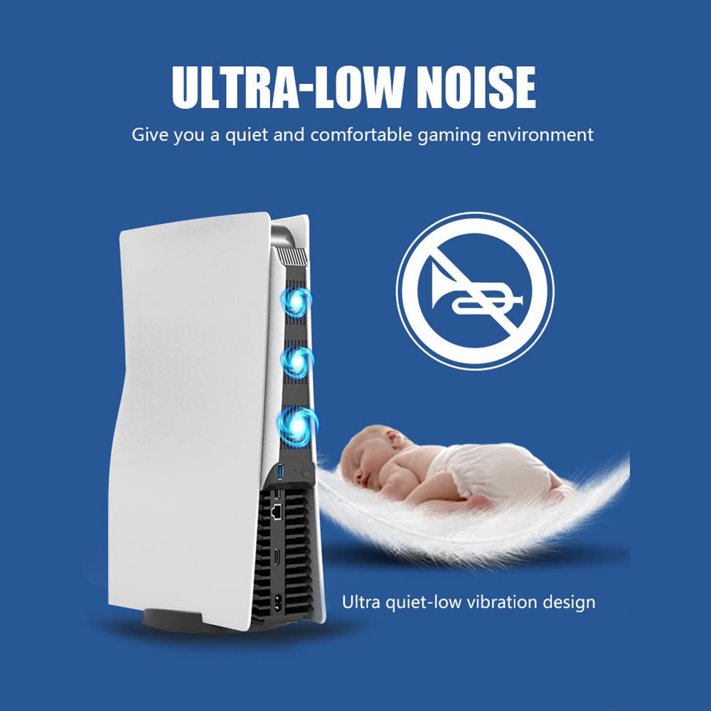 Ventola di raffreddamento la console di gioco per PS5, radiatore esterno silenzioso del dispositivo di raffreddamento di Turbo l'accessorio di raffreddamento per PS5