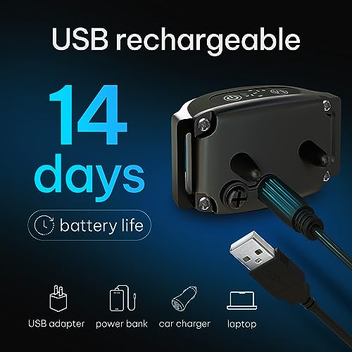 Image of DogRook Rechargeable Dog Bark Collar - No Shock Dog Training Smart Collar - Beep & Vibration Stop Barking Dog Devices - No Bark Collar - Martingale Collars for Large Dog, Medium & Small - 12-110 lbs
