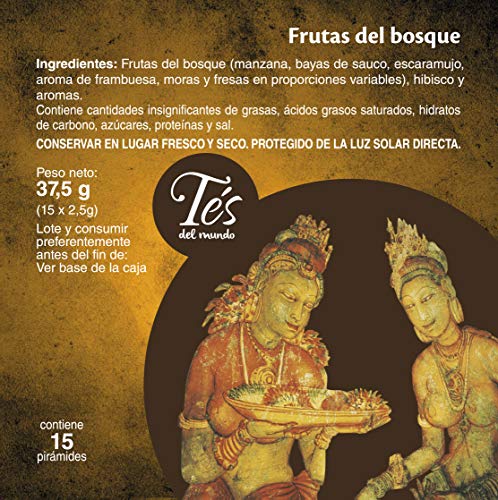 Ship - Té Frutas del Bosque - Infusión con 15 Pirámides - Contiene Propiedades Digestivas - Sabor Dulce - Infusión Digestiva - Aporta Bienestar y Tranquilidad, 37.5 gramo, 1 - Imagen 4