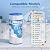 5 Micron 10" x 4.5" Whole House Water Filter Compatible with GE FXHSC, GXWH40L, Plumber W50PEHD, Culligan R50-BBSA, Pentek R50-BB, W10-PR, DuPont WFHDC3001, W50PEHD, High Flow Sediment Filters, 2 Pack