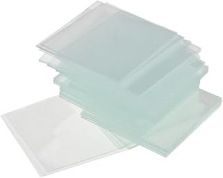 Nice and PracticalStandard Microscope Cover Slip Glass Slides, Thick, 18x18mm (Pack of 50)