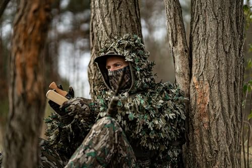 BLOCKER OUTDOORS Finisher Turkey Hunting Lightweight Leafy Jacket (US, Alpha, X-Large, Regular, Regular, MO Greenleaf)