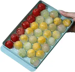 Kit com 3 Formas de Gelo Bola Esfera com Tampa – Prático e Reutilizável