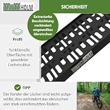 TRUTZHOLM 1 x Auffahrrampe klappbar 228 cm Traglast 340 kg Alu schwarz gelocht Motorradrampe Verladerampe