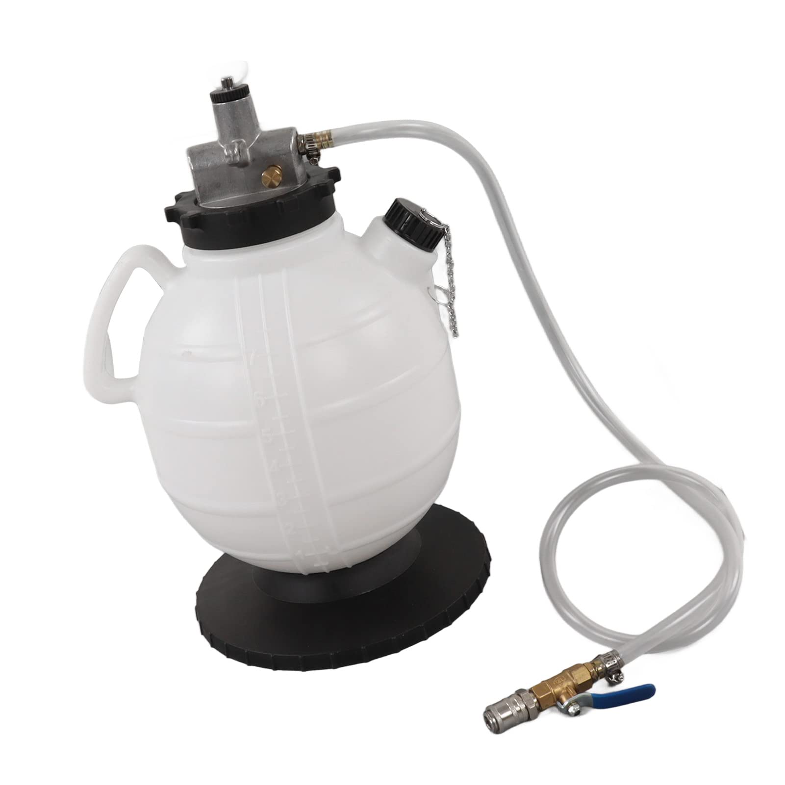 Brrnoo Herramienta de Llenado de Aceite de Transmisión Manual 7 5L con 15 Adaptadores ATF a Prueba, Ideal para Transferencia y de Fluidos