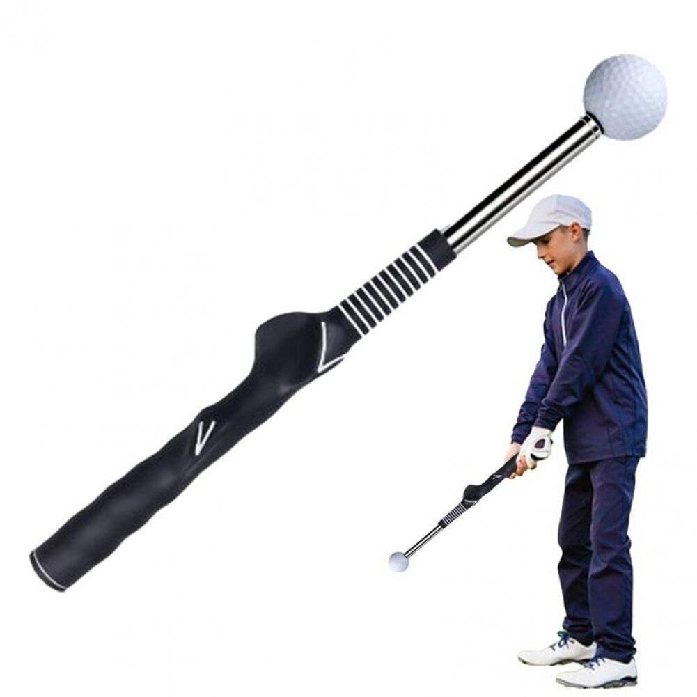 Hrippy Golf Swing Trainer Aid Telescopic Golf Practice Warm-Up Stick For Strength Flexibility And Tempo Training, Golf Training Accessories