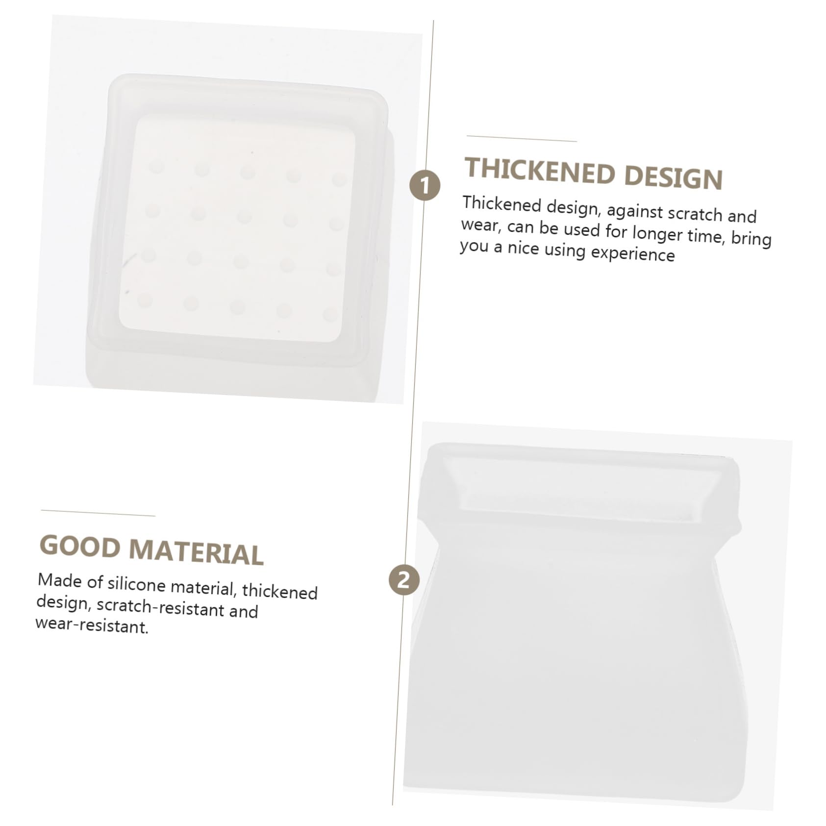DOITOOL 10 Fundas de Silicona para Patas de Silla Protectores de Suelo Antideslizantes para Sillas y Mobiliario Hogareño