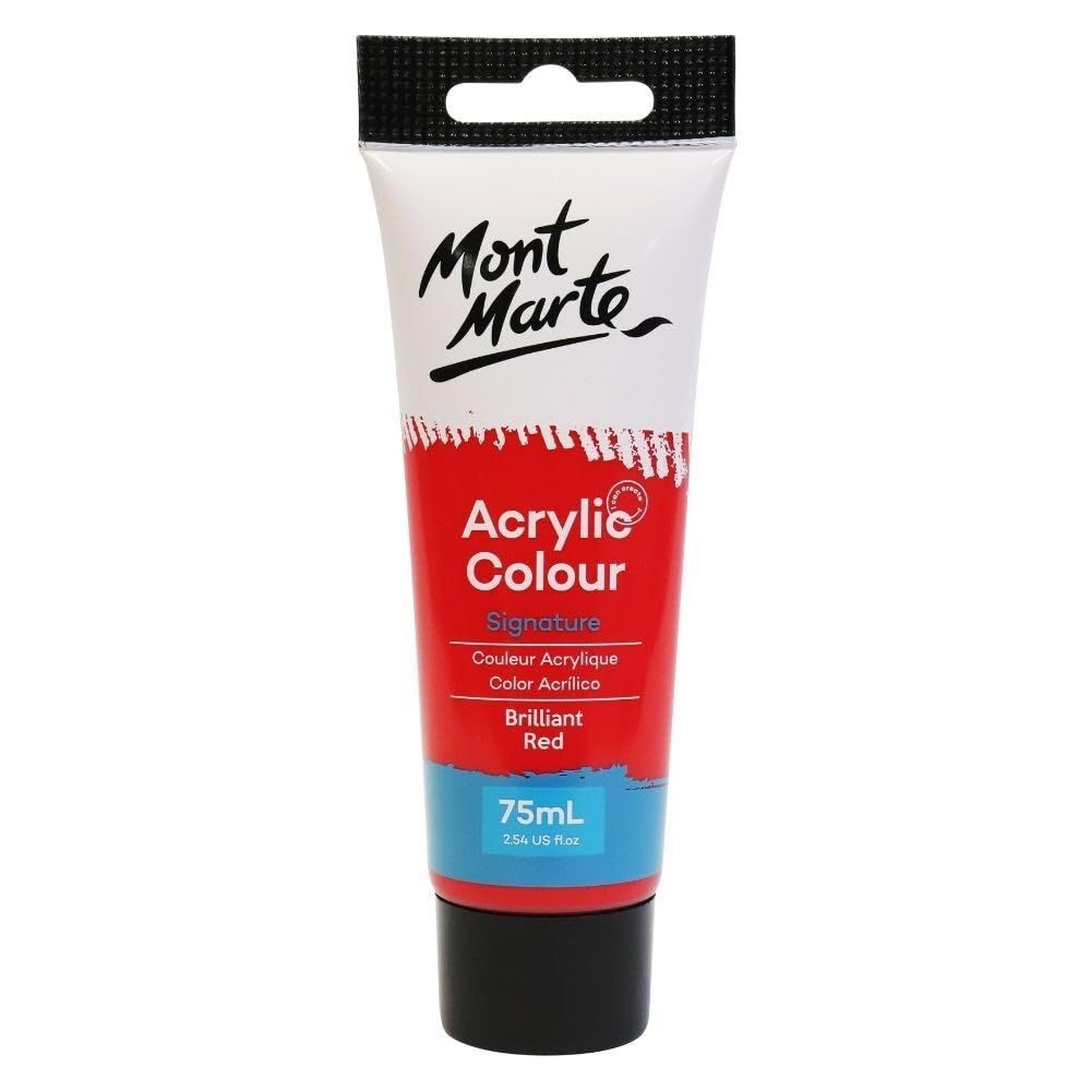 Mont Marte ACRYLIC COLOR 75ML BRILLIANT RED
