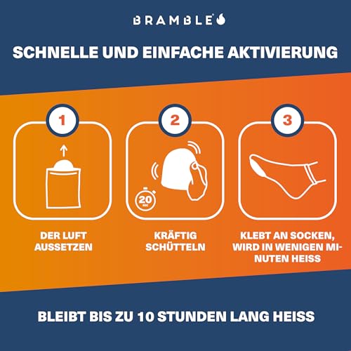Bramble – Zehenwärmer zum Aufkleben (40 Paar, 80 insgesamt) – Ultradünne Flicken zum Aufkleben für Schuhe und Stiefel… – Ansicht 2