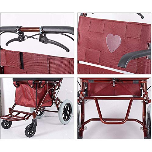 HYY-YY Einkaufswagen Shopping-GR Antik Einkaufstrolley, wasserdichter Stoff Oxford, Tragbarer Faltwagen (Farbe: Rot… – Bild 6