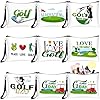 Clysee 16pcs Golf Gifts for Women Accessories Cosmetic Bags Ladies Golf Makeup Bag Zipper Pouch Travel Toiletry Organizer for Purse Team Gift