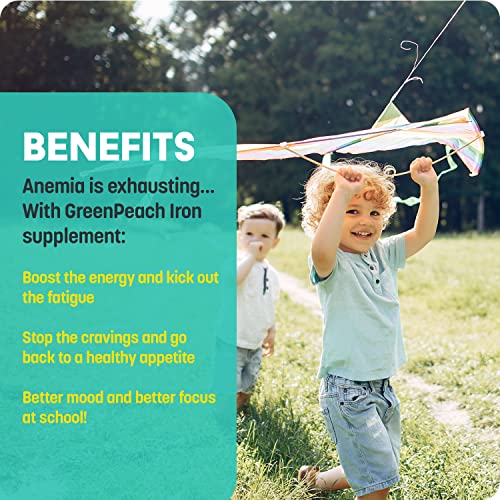 Liquid Iron Supplement For Infants Babies And Toddlers – Sugar Free Iron Drops With Folic Acid, Vitamin B6 And B12 | Certified Vegetarian | Non-Gmo | Gluten Free & Tummy Gentle | Ages 4 & Under #TOP3