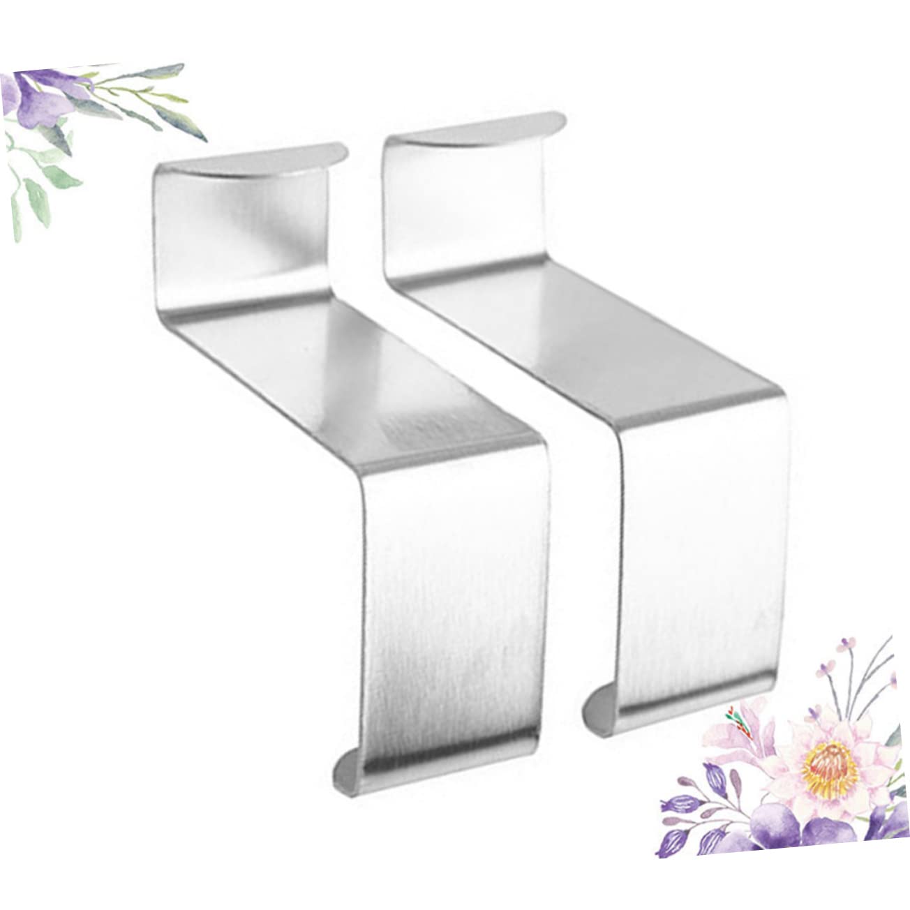 BUTIFULSIC 16pcs Door Hanger Clothes Hanger Cloth Hanging Bedroom Door Hook Over Door Hooks for Hanging Wall Hooks for Coats Back of Door Hook Keychain Hook Door Back Clothes Hooks Silver