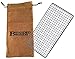Branded Boards Bushcraft Stainless BBQ Large Cooking Grill Grate & Burlap Hemp Drawstring Bag. Camping, Backpacking, Hunting & Fishing. (Large Grill & Bag ONLY)