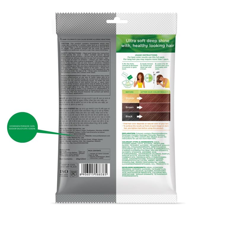 Image of Nisha Cream Permanent Hair Colour Full Grey Coverage (40g) Mahogany.5.5 (Pack of 4)