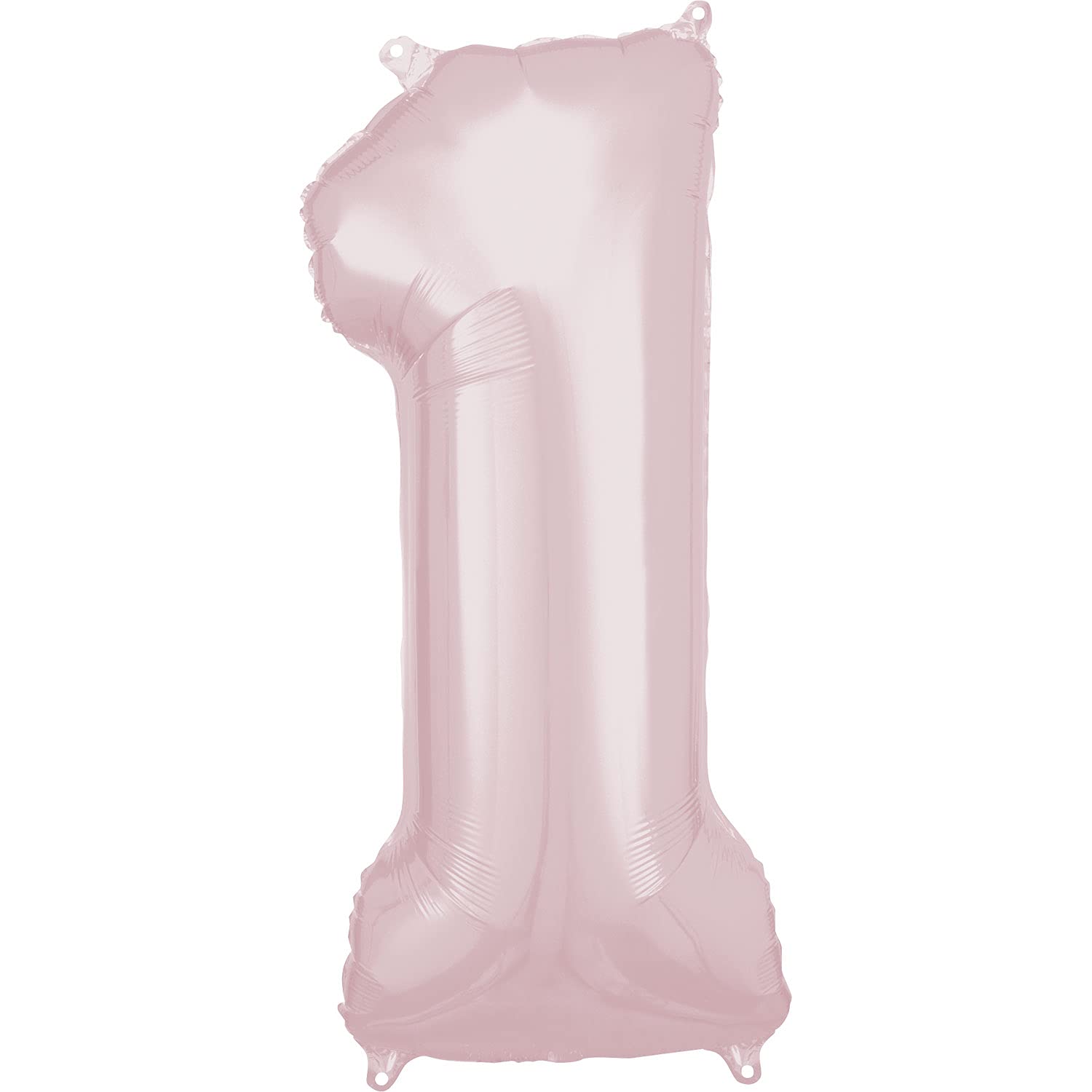 Amscan Anagram 9911844 - Baby Pink 1st Birthday Number 1 Foil Balloon - 33 Inch
