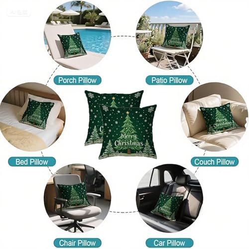 Housse de coussin 65x65 velours vert imperméable chic salon