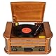 Reflexion HIF2002DAB, Retro- HiFi Anlage mit Encoding, 2x40Watt, Halbautomatischer Plattenspieler, Holzoptik, Encoding-Funktion, Wiedergabe von MP3 über CD & USB, Bluetooth
