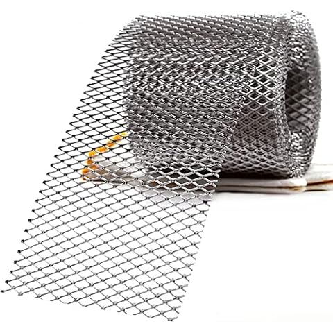 ihreesy Mesh Gutter Guard, 5m Drain Blockages Gutter Mesh Leaf Strainer Screen Covers Filter Strainer Gutter Mesh Gutter Mesh Guard Gutter Mesh Guard Covers Cover