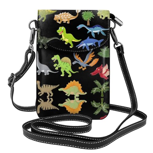 Sac à bandoulière imprimé dinosaures au design élégant et motif dessin animé