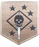 MARSOC Raider Marine Raiders Tactical Morale Badge Embroidery Patch Military Applique Hook and Loop Armband Patches (color5)