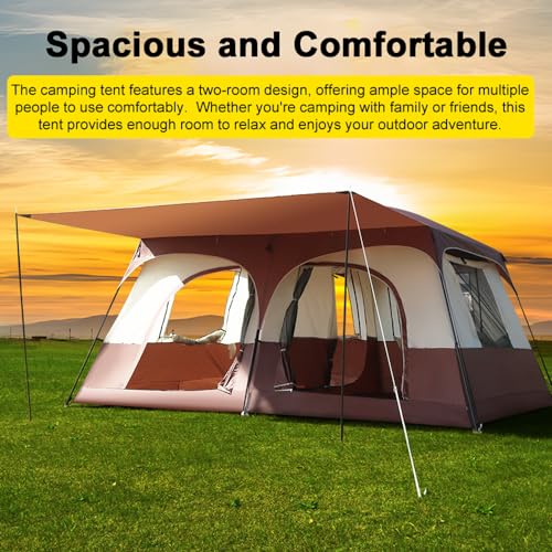 Carpa para camping espaciosa con interior doble miniatura 3