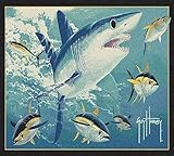 Milliken Mako Shark Area Rug, 2'8'x3'10', Blue