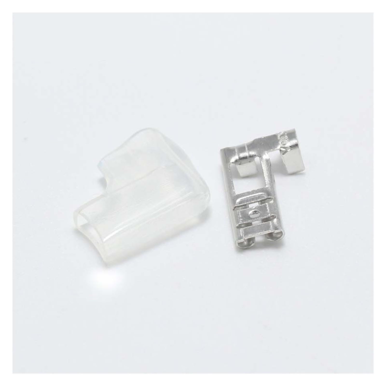 QMKADFQXF 5pcs 4.8 Crimp Terminal with Case 4.8mm Insulated Spring Connector Flag Female Cold Terminal