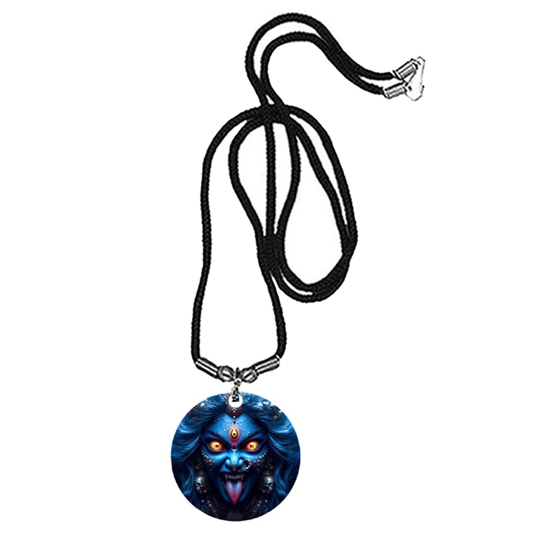 Maa Kali Mahakali Face Cord Chain Religious Pendent for Men and Women, Love, Anniversary, Special Occassion Gift Fashion Jewellery-image-9