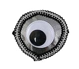 Needzo Jumbo Googly Eye Eye Patch Halloween Accessory, 3 Inch (Black)