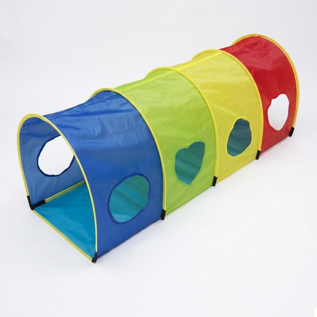 Faltbarer Krabbeltunnel für Kleinkinder, Spieltunnel für Indoor & Outdoor