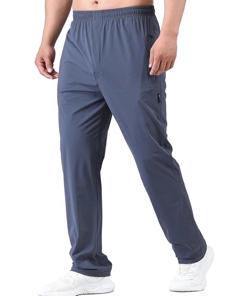 Amazon.com: Zoulee Men's Elastic Waist Zipper Fly Hiking