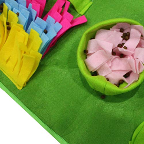 VILLCASE Esteira de Snuffle de Animais de Estimação para Cães Nosework Manta Jogo Interativo de Alim