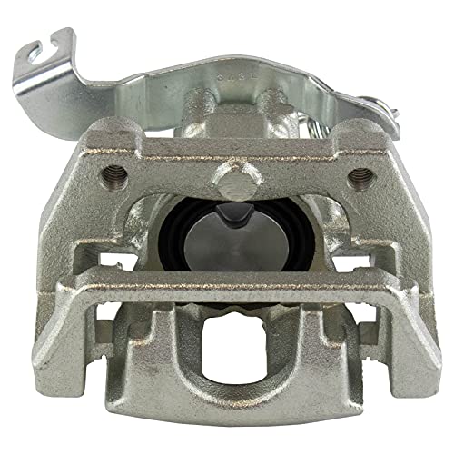 Image of TRQ Rear Brake Pad and Rotor Set Ceramic Solid Rotors Calipers