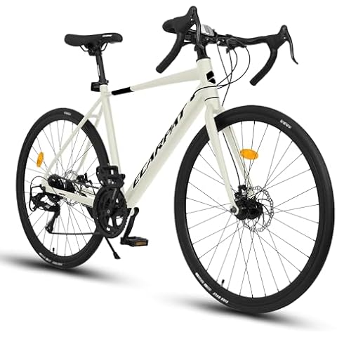 Arbacipher A28320R 700C Road Bike, 16-Speed Outdoor Bike Disc Brakes, Light Weight Aluminum Frame,Racing Bike City Commuting Road Bicycle L Size for Men Women Cover