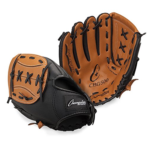 Champion Sports Leather & Vinyl Fielders Glove for Elite Performance on the Field