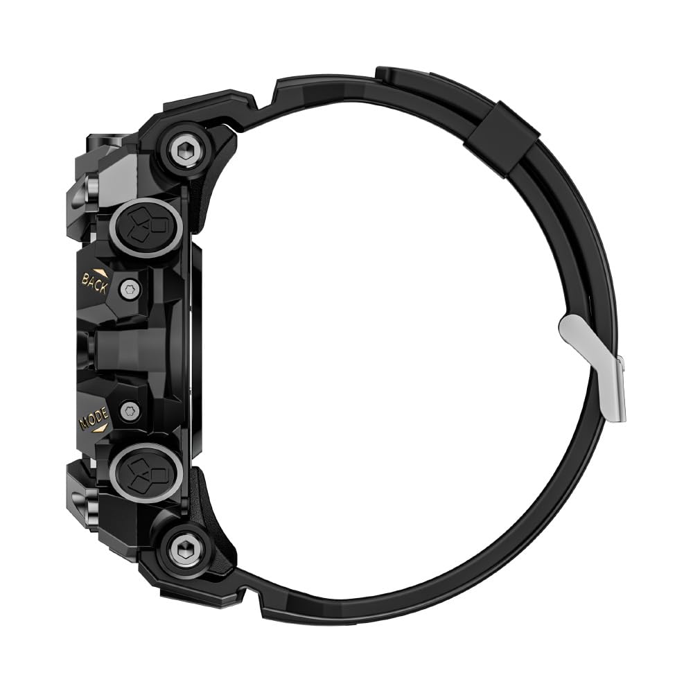 LOKMAT 4G Android Smartwatch APPLLP 2 PRO, 4 Go + 64 Go Robuste Militaire Sport Montre Homme Montre Fitness Tracker avec GPS, Caméra WiFi, Bluetooth (Noir)