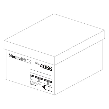 Amazon | キングジム 収納箱 ニュートラルボックス 紙製 XL