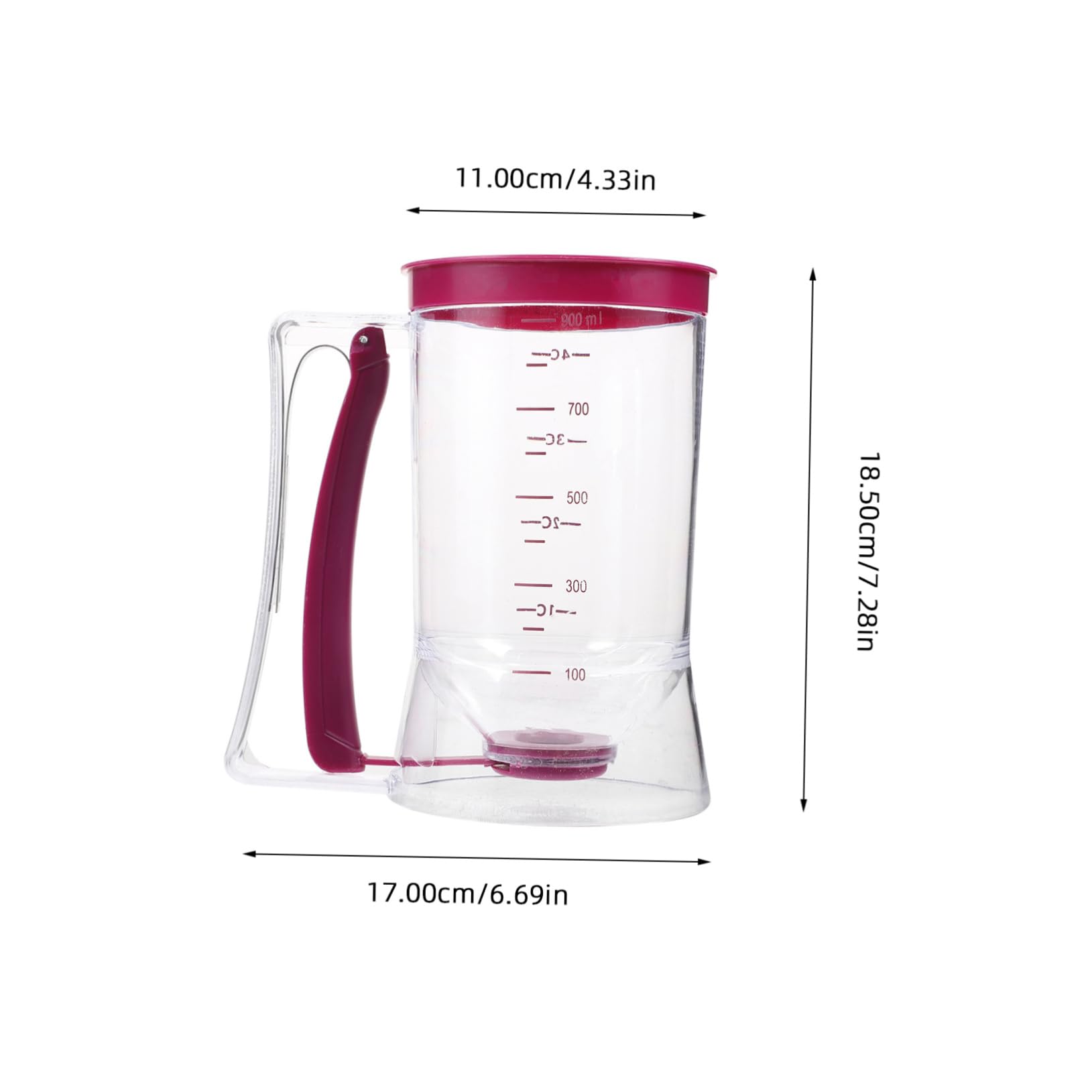 VINTORKY Pancake Batter Dispenser Leakproof Easy to Use for Cupcakes Waffles Muffins Baked Goods