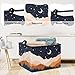 Clastyle Bohemia Baby Laundry Hamper Star Kid Storage Basket Women Girl Gift Toy Box Collapsible Clothes Organizer Nursery Bin for Bedroom,Moon,40 * 30 * 30 cm