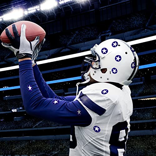 Leinuosen LN-220803-J Star Helmet Stickers Football Baseball Helmet Stickers 1-1/8 Inch Vinyl Sports Helmet Stickers And Decals Self Adhesive Hockey Stickers thumb #1