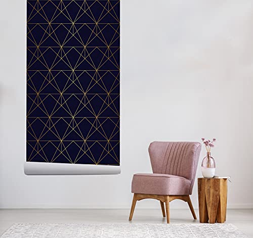 Fotomurale geometrico dorado autoadhesivo Magic-Stick pegatina pared 5
