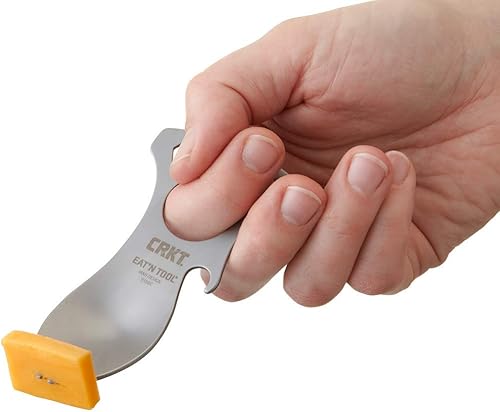 Vista 13 de CRKT Eat'N Tool - Multiherramienta para esparcidores al aire libre: duradera y ligera, para camping, senderismo, mochilero y actividades al aire