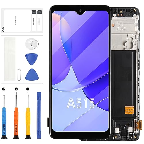 Schermo di Ricambio per Samsung Galaxy A51 A515 A515U1 A515U A515A SM-A515F SM-A515U Display LCD Touch Digitizer Assembly 6.5 +Strumenti OLED con Cornice