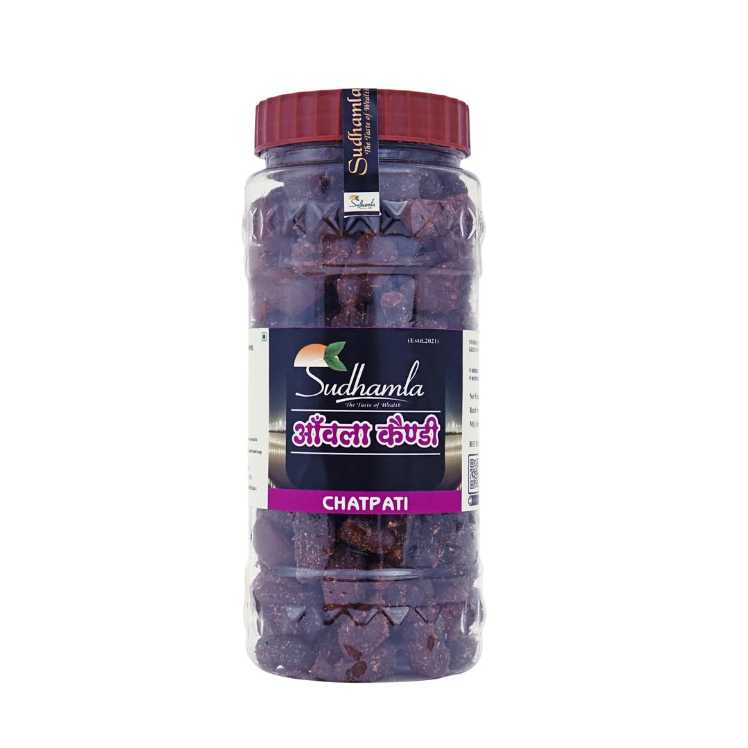 Sudhamla Organic Dried Sweet Amla Candy - 100 gm | Natural Gooseberry Treat | Premium Export Quality, Low Processed, No Artificial Additives | Pure & Wholesome Amla Candy in Jar